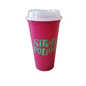 Starbucks Siren Potion Hot Cup NEW Glow in dark lid Halloween 16 oz Red